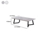 15.7"Tall Steel Sled Base Rectangular Slate Top Coffee Table