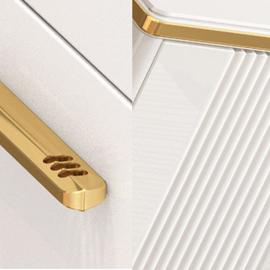 11.81" Wide Accent Chest White Contemporary Chest with Drawers Clearhalo 'Cabinets & Chests' 'cabinets_chests' 'furn' 'furn_cabinets_chests' 'Furniture' 'Living Room Furniture' 1200x1200_2360d89b-0892-484d-bd24-8219d49bcbec