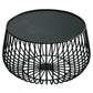 Metal Geometric Coffee Table Mid-Century Modern Frame Cocktail Table with Storage