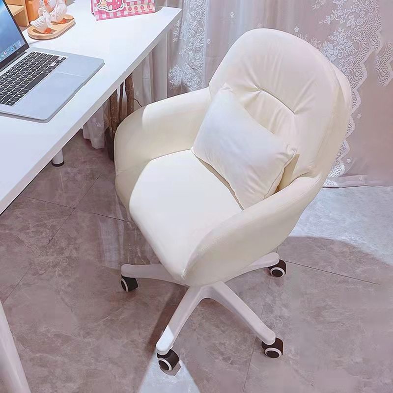 Faux Leather Desk Chair Contemporary Pillow Included Office Chair with Wheels Clearhalo 'furn' 'furn_office_chair' 'Furniture' 'furniture_office_chair' 'Office Chairs' 'Office Furniture' 'office_chair' 1200x1200_236236c1-fcf3-42fa-8079-27f8e917db95