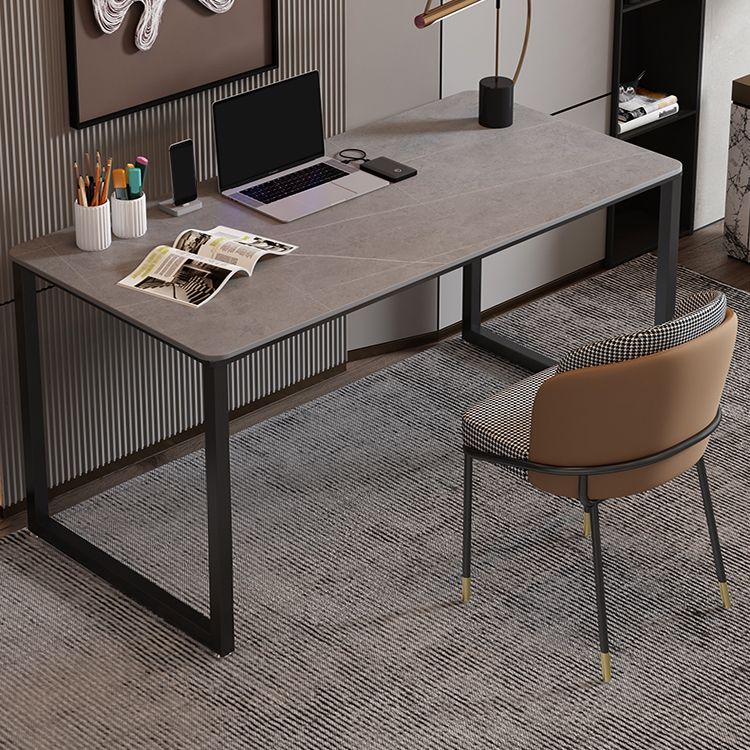 Sintered Stone Rectangular Meeting Table Home Office Industrial Writing Desk Clearhalo 'furn' 'furn_office_desk' 'Furniture' 'furniture_office_desk' 'Office Desks' 'Office Furniture' 'office_desk' 1200x1200_2362889a-ef1f-4d06-8f10-22bb9b022e5d