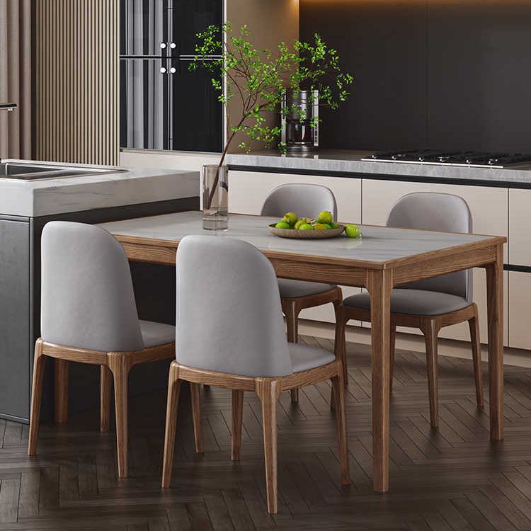 1/5/7ピースモダンな焼結石トップ4脚ダイニングセット