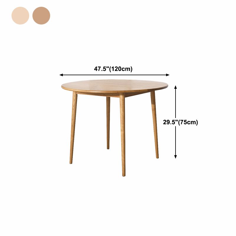 Solid Wood Contemporary Round Dining Table Wood Top Table with 4 Legs Clearhalo ' dining_table' 'Dining Tables & Seating' 'Dining Tables' 'furn' 'furn_dining_table' 'Furniture' 'furniture_dining_table' 'Kitchen & Dining Furniture' 'kitchen&dining_furn' 'kitchen' 'kitchen_dining_table' 1200x1200_2364e355-681b-49f8-949a-751dbef89bf9