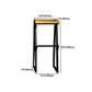 Industrial Square Counter & Bar Stool Metal Natural Counter Height Stool for Cafe Clearhalo 'Bar Furniture' 'Bar Stools' 'bar_stools' 'furn' 'furn_bar_stools' 'Furniture' 'Kitchen & Dining Furniture' 1200x1200_236611b3-5c83-475c-aed8-d164444d53fd