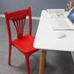 Slat Back Dining Side Chair Contemporary Plastic Dining Armless Chair