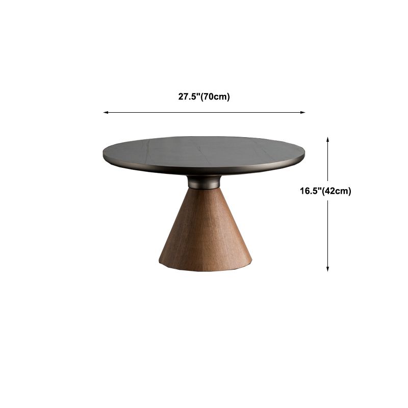 Slate Coffee Table Round Modern Minimalist Coffee Table for Living Room
