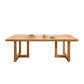 Pine Wood Dining Table Contemporary Table with Double Pedestal Base Clearhalo 'Dining Tables & Seating' 'Dining Tables' 'dining_table' 'furn' 'furn_dining_table' 'Furniture' 'Kitchen & Dining Furniture' 1200x1200_236c6a59-aaf6-4adb-9b90-93c75a0a5836