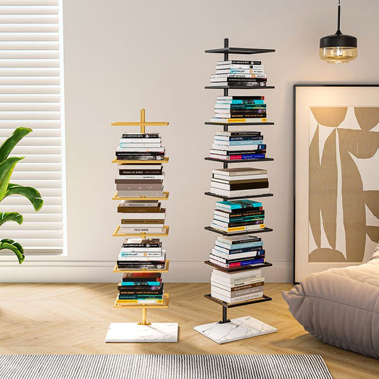 Etagere Metal Bookshelf Contemporary Open Back -Bücherregal mit Regalen