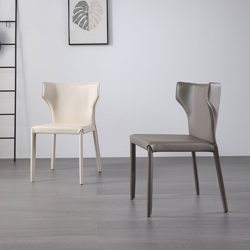 Sedia da pranzo moderna di alette per cucina con finitura opaca sedia