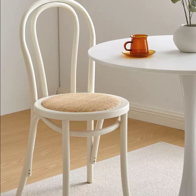 Glam Style Side Chair Solid Wood Home Windsor Back Dining Chair Clearhalo 'Dining Chairs' 'Dining Tables & Seating' 'dining_chair' 'furn' 'furn_dining_chair' 'Furniture' 'furniture_dining_chair' 'Kitchen & Dining Furniture' 1200x1200_236f4454-6134-4c1a-867d-1f6b73b972c3