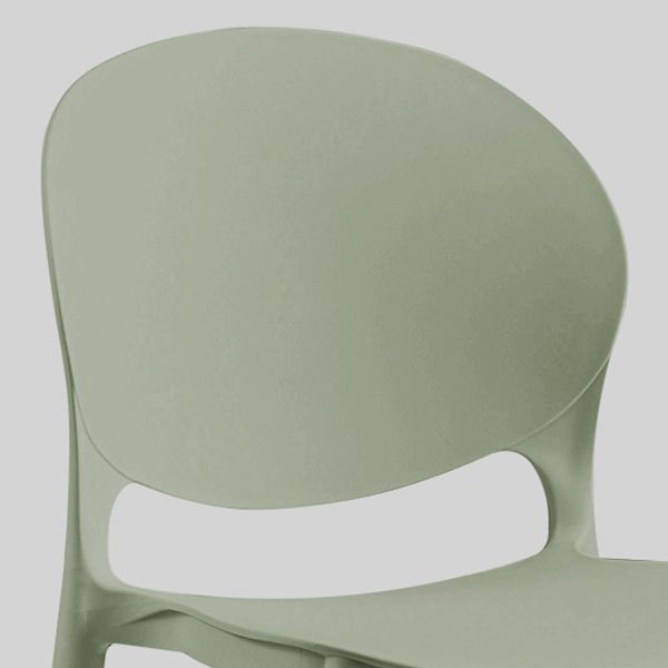 Contemporary Style Dining Chairs Armless Dining Chairs with Plastic Legs for Kitchen Clearhalo 'Dining Chairs' 'Dining Tables & Seating' 'dining_chair' 'furn' 'furn_dining_chair' 'Furniture' 'Kitchen & Dining Furniture' 1200x1200_2370577a-61b4-469b-a6aa-30ad74676a59