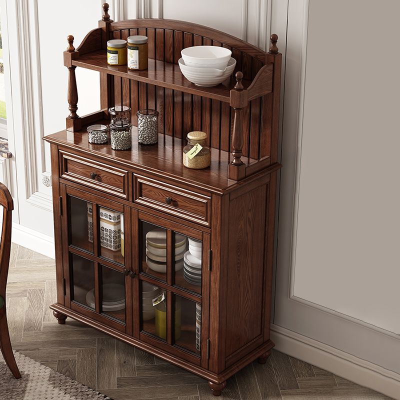 Contemporary Sideboard Cabinet Ash Sideboard with Doors for Kitchen Clearhalo 'buffet_sideboard' 'Buffets & Sideboards' 'furn' 'furn_buffet_sideboard' 'Furniture' 'Kitchen & Dining Furniture' 1200x1200_23716299-104a-4ad5-b5bd-2902f43d3ba3