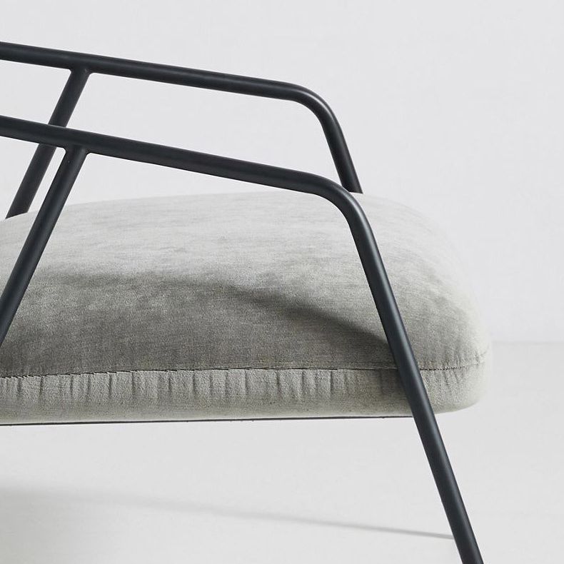 Open Back Arm Chair Industrial Style Metal Kitchen Dining Chair Clearhalo 'Dining Chairs' 'Dining Tables & Seating' 'dining_chair' 'furn' 'furn_dining_chair' 'Furniture' 'Kitchen & Dining Furniture' 1200x1200_23744c14-46f5-4db6-9286-496f7ec50736