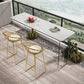 Modern Bar Table Set 1/2/3 Pieces Stone Rectangle Bistro Set for Indoor Clearhalo 'Bar Furniture' 'furn' 'furn_home_bar_bar_sets' 'Furniture' 'Home Bars & Bar Sets' 'home_bar_bar_sets' 'Kitchen & Dining Furniture' 1200x1200_2374f54c-fe64-42cc-ba5a-b55aef0bc865
