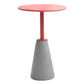 Lacquer Concrete Modernistic Table Round Side End Table for Living Room