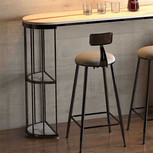 Glam Style Pub Table Set 1/3 Pieces Stone Counter Height Set for Dining Room Clearhalo 'Bar Furniture' 'furn' 'furn_home_bar_bar_sets' 'Furniture' 'Home Bars & Bar Sets' 'home_bar_bar_sets' 'Kitchen & Dining Furniture' 1200x1200_237665cd-2204-4cd5-b88f-9215f7ef314e