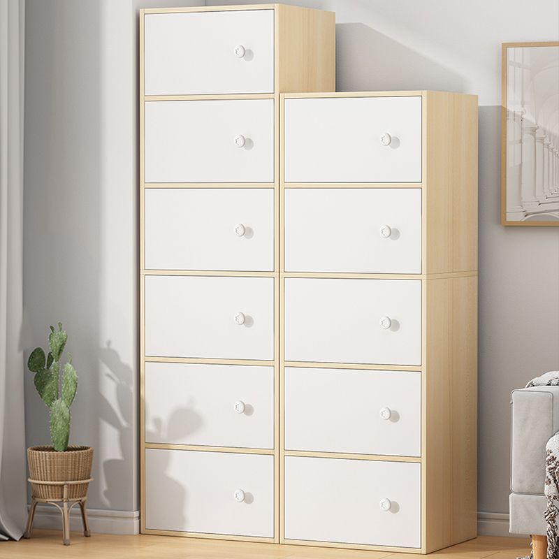 Contemporary Rectangle Accent Cabinet Manufactured Wood Knobs Accent Cabinet