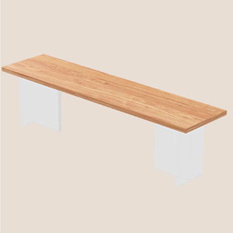 Rectangle Double Pedestal Dining Table Medieval Modern Style Wood Table for Living Room Clearhalo 'Dining Tables & Seating' 'Dining Tables' 'dining_table' 'furn' 'furn_dining_table' 'Furniture' 'Kitchen & Dining Furniture' 1200x1200_23790e8c-15da-498d-a14f-8c6f792d6c42