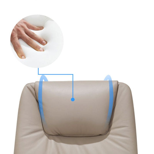 Sedia da ufficio in pelle taupe alta taupa sedia da cornice cromata