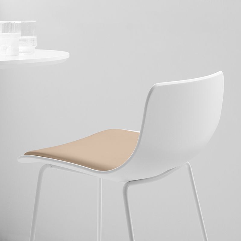 Industrial Indoor Armless Stool Plastic Bar Stool with Upholstered Clearhalo 'Bar Furniture' 'Bar Stools' 'bar_stools' 'furn' 'furn_bar_stools' 'Furniture' 'Kitchen & Dining Furniture' 1200x1200_237a6e74-96b0-4570-9dab-081f01687c74