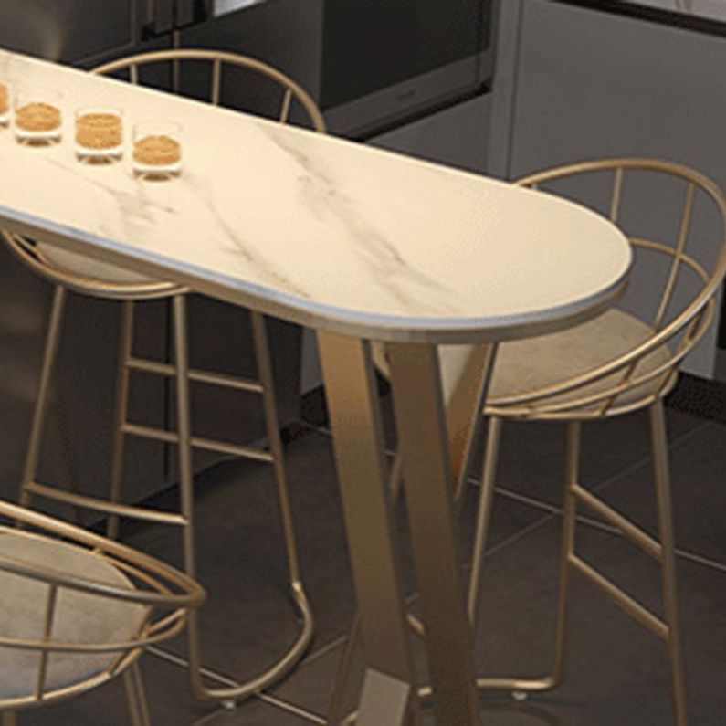 Glam 1/2/3/5 Pieces Bar Table Set Rectangle Bar Table with Metal High Stools for Home Clearhalo 'Bar Furniture' 'furn' 'furn_home_bar_bar_sets' 'Furniture' 'Home Bars & Bar Sets' 'home_bar_bar_sets' 'Kitchen & Dining Furniture' 1200x1200_237e2ab1-b6e8-4391-ac3d-ba3f9ba87280