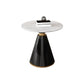 Metal Traditional Luxury Round Table Sintered Stone Top Indoor Table with Pedestal