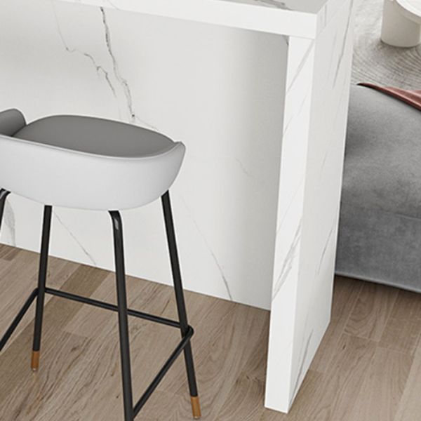 Tavolo da vino rettangolo industriale in pietra doppia piedistallo bar altezza tavolo da cocktail