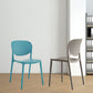 Indoor-Outdoor Plastic Dining Chair Open Back Stacking Side Chair