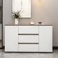 Sideboard in legno ingegnerizzato a 3 cassetto glam per soggiorno per soggiorno