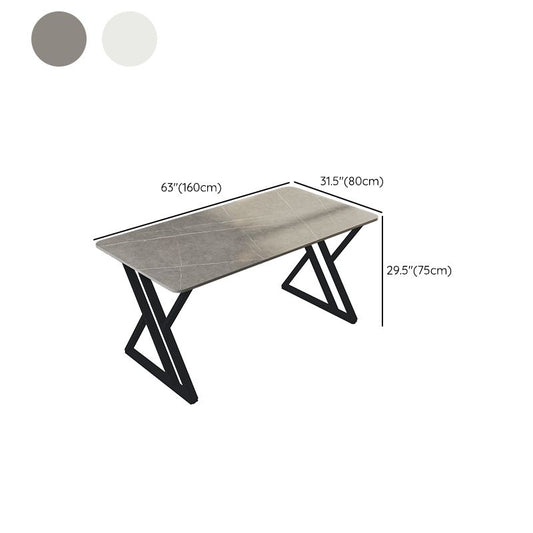 Rectangular Shaped Slate Computer Desk White Writing Desk for Home Clearhalo 'furn' 'furn_office_desk' 'Furniture' 'Office Desks' 'Office Furniture' 'office_desk' 1200x1200_2383a913-dedd-41c0-954c-f1d39230359c