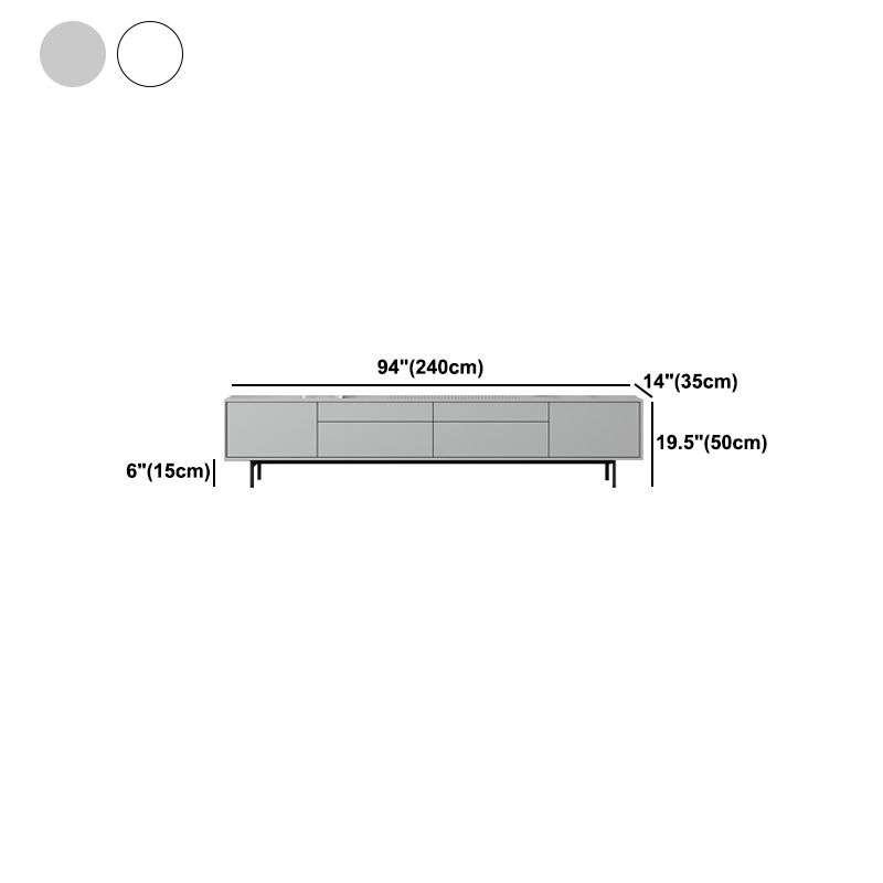 Gabinete de TV de rectángulo de madera de almacenamiento de almacenamiento industrial con piernas extraviadas