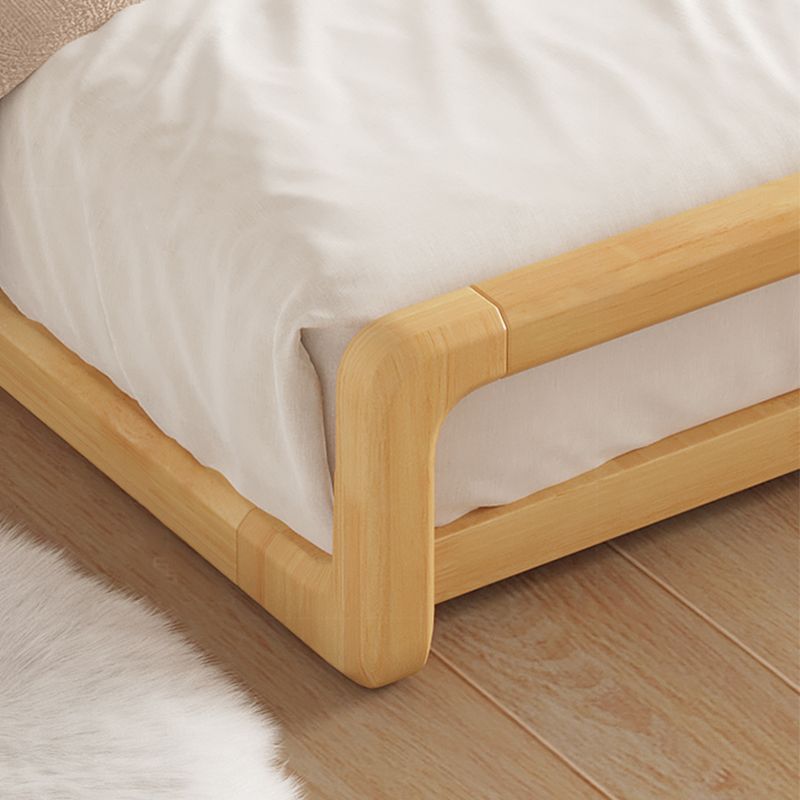 84.65 inch Wide Tropical Bed Frame Rubberwood Bed with Headboard Clearhalo 'Bedroom Furniture' 'Beds' 'furn' 'furn_beds' 'Furniture' 1200x1200_23857feb-60ef-4af4-871b-ac05e5e8ba69