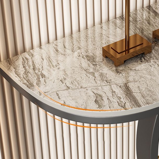 Tavolino console mezza luna glam tavolo resistente alle macchie per la sala