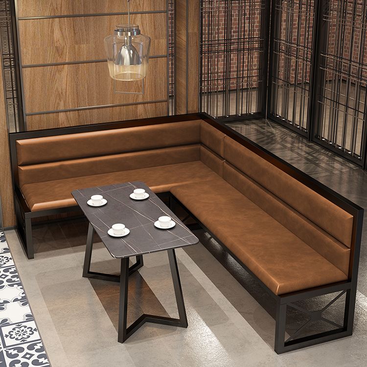 Industrial Style Dinner Table Rectangle Table with Black Frame for Dining Room Clearhalo ' dining_table' 'Dining Tables & Seating' 'Dining Tables' 'furn' 'furn_dining_table' 'Furniture' 'furniture_dining_table' 'Kitchen & Dining Furniture' 'kitchen&dining_furn' 'kitchen' 'kitchen_dining_table' 1200x1200_23877802-0690-4357-97c0-3e12206f9748