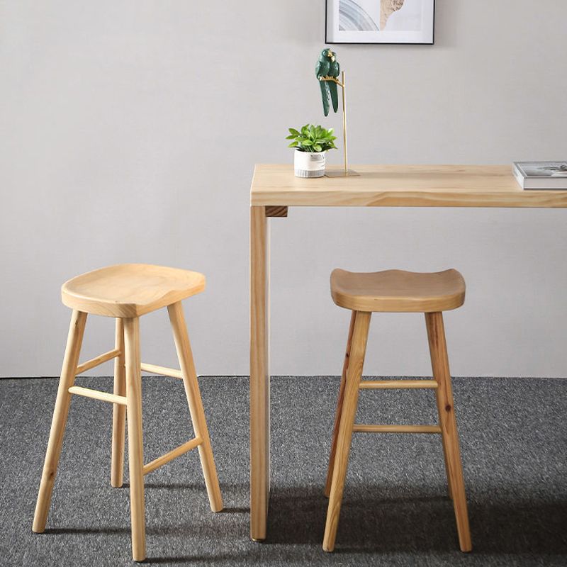 Modernes Bartisch-Set, 1/2/3-teilig, rechteckiger Bartisch mit hohen Holzhockern für die Küche