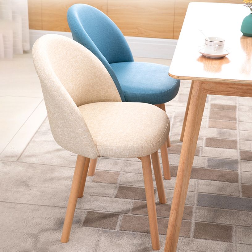 Scandinavian Home Side Chair Parsons Back Wood Upholstered Dining Room Chair Clearhalo ' kitchen&dining_furn' 'Dining Chairs' 'Dining Tables & Seating' 'dining_chair' 'furn' 'furn_dining_chair' 'Furniture' 'furniture_dining_chair' 'Kitchen & Dining Furniture' 'kitchen' 1200x1200_238925da-a0c6-4bbe-81ef-985fd910c133