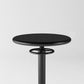 Taburete de bar con asiento redondo moderno y altura ajustable sin respaldo