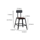 Industrial Leather Bar and Counter Stool Square Stool with 4 Legs Clearhalo 'Bar Furniture' 'Bar Stools' 'bar_stools' 'furn' 'furn_bar_stools' 'Furniture' 'Kitchen & Dining Furniture' 1200x1200_238986a1-f166-4699-91ff-5f7bc86c62f2