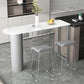 Ensemble de tabouret et Table de Bar modernes en pierre frittée, 1/2/5 pièces