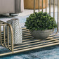 Table basse Frame Table de cocktail en marbre Glam avec étagère