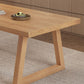Modern massief houten meubels 1/2/3/4/5/6/7 PCS Standaardhoogte eetkamertafel set