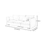 Nordic Square Arm Standard Sofa Beige Pillow Back Couch for Living Room Clearhalo 'Furniture' 'furniture_sofas' 'Living Room Furniture' 'Sofa' 'sofas' 1200x1200_238affb6-aed1-49bf-9e9f-2d42ee25d18f