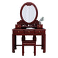 Solid Wood Makeup Vanity with 5 Drawers Traditional Make-up Vanity