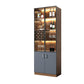Contemporary Glass Doors Display Stand Faux Wood Hutch Buffet for Bedroom Clearhalo 'Display & China Cabinets' 'display_china_cabinets' 'furn' 'furn_display_china_cabinets' 'Furniture' 'Kitchen & Dining Furniture' 1200x1200_238c9d9b-faff-41f1-a549-5640bb6ef4e9