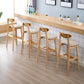 Contemporary Dessert Shop Stool Matte Finish Upholstered Bar Stools Clearhalo 'Bar Furniture' 'Bar Stools' 'bar_stools' 'furn' 'furn_bar_stools' 'Furniture' 'Kitchen & Dining Furniture' 1200x1200_238d9a48-64c4-48d8-a05b-ca883230ef3e