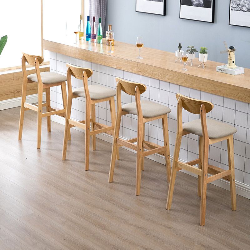 Contemporary Dessert Shop Stool Matte Finish Upholstered Bar Stools Clearhalo 'Bar Furniture' 'Bar Stools' 'bar_stools' 'furn' 'furn_bar_stools' 'Furniture' 'Kitchen & Dining Furniture' 1200x1200_238d9a48-64c4-48d8-a05b-ca883230ef3e