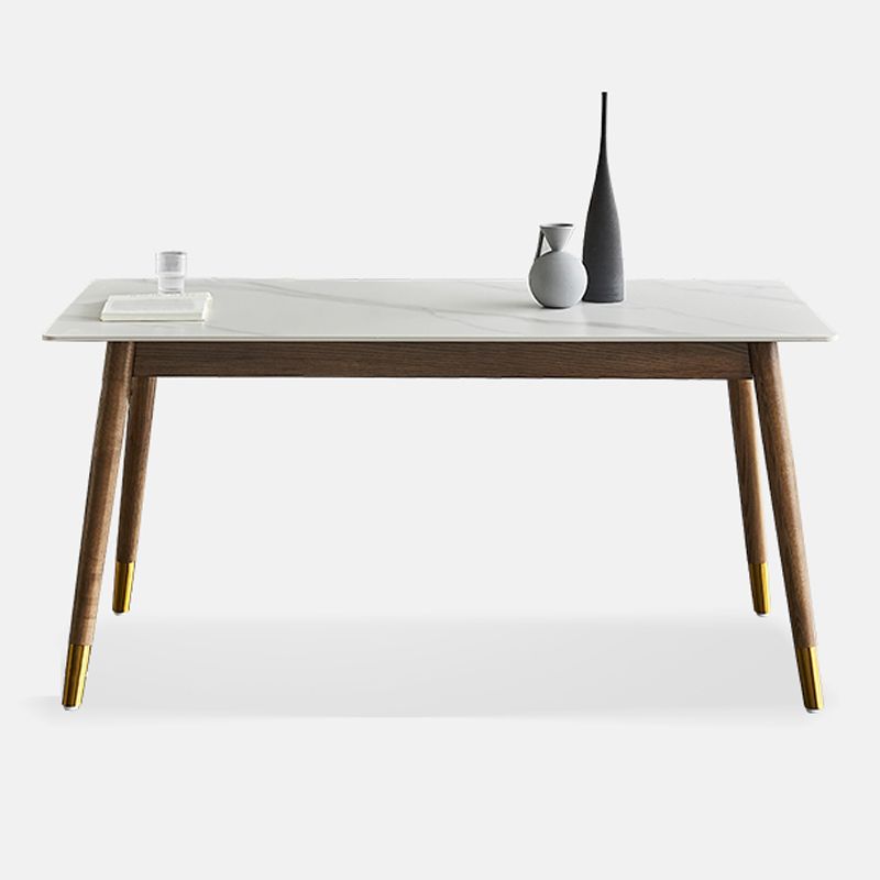 Traditional Luxury Dining Table Rectangle Sintered Stone Dining Table with Solid Wood Base Clearhalo ' dining_table' 'Dining Tables & Seating' 'Dining Tables' 'furn' 'furn_dining_table' 'Furniture' 'furniture_dining_table' 'Kitchen & Dining Furniture' 'kitchen&dining_furn' 'kitchen' 'kitchen_dining_table' 1200x1200_238f8976-a8fb-4337-ae72-01e628bc2cb6