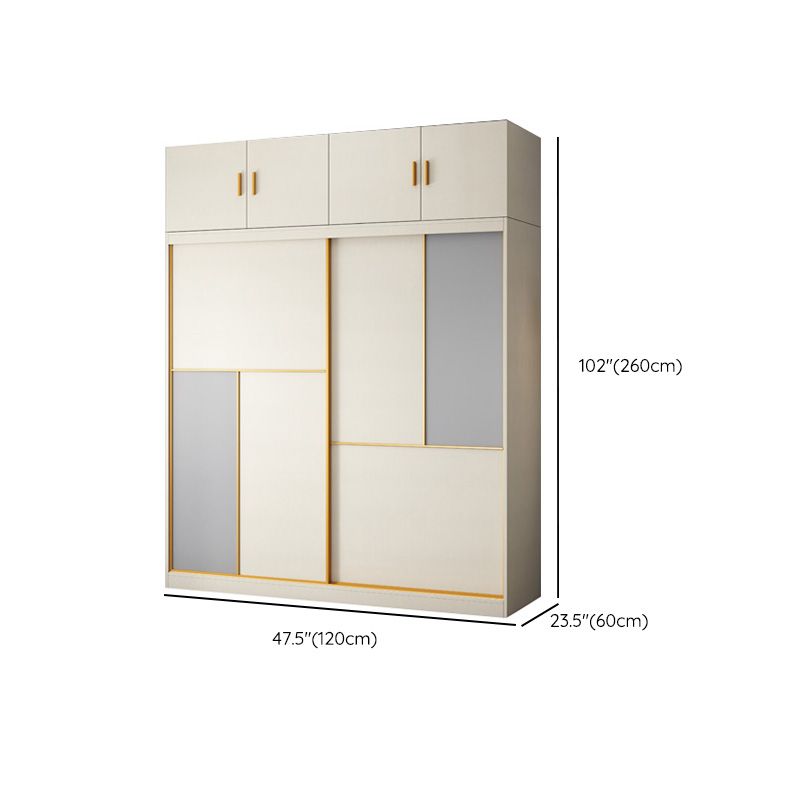 Porte scorrevoli della camera da letto Armadio in stile costiero.