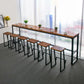Solid Wood Table and Stool Set 1/2/7 Pieces Counter Height Pub Set Clearhalo 'Bar Furniture' 'furn' 'furn_home_bar_bar_sets' 'Furniture' 'Home Bars & Bar Sets' 'home_bar_bar_sets' 'Kitchen & Dining Furniture' 1200x1200_2393fb00-4e0f-4942-bd02-d2d3d10daa22