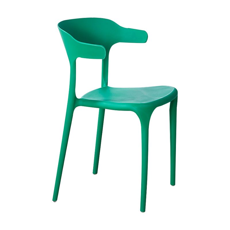Contemporary Plastic Home Arm Chair Open Back Matte Finish Dining Chair Clearhalo ' kitchen&dining_furn' 'Dining Chairs' 'Dining Tables & Seating' 'dining_chair' 'furn' 'furn_dining_chair' 'Furniture' 'furniture_dining_chair' 'Kitchen & Dining Furniture' 'kitchen' 1200x1200_239597a8-30ae-43bd-876c-11f9fd5cdc1c